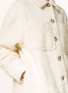 BLACK PALMS THE LABEL Oversized overshirt TOBY made of teddy, Color: ECRU (Image 1)