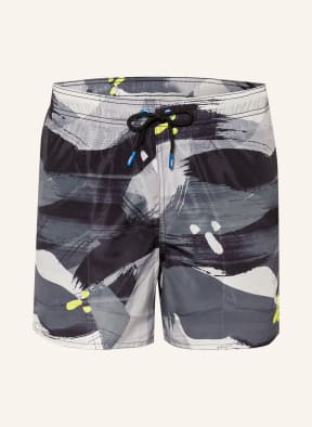 arena Shorts MULTIPRINTS, Color: BLACK/ GRAY/ LIGHT GRAY (Image 1)