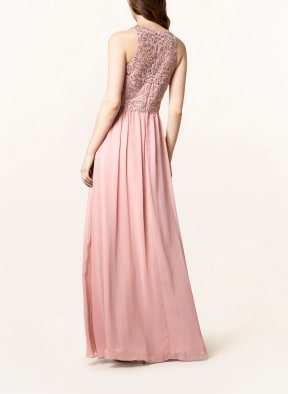 LAONA Evening dress with embroidery and decorative gem trim, Color: PINK (Image 1)
