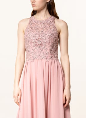 LAONA Evening dress with embroidery and decorative gem trim, Color: PINK (Image 1)