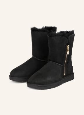 UGG Boots BAILEY ZIP SHORT, Farbe: SCHWARZ (Bild 1)