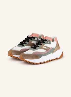 DSQUARED2 Sneakers , Color: WHITE/ ROSE/ GREEN (Image 1)
