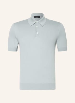 ZEGNA Strick-Poloshirt, Farbe: HELLBLAU (Bild 1)