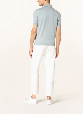 ZEGNA Strick-Poloshirt, Farbe: HELLBLAU (Bild 1)