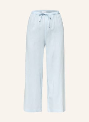 darling harbour Lounge pants with linen, Color: LIGHT BLUE (Image 1)