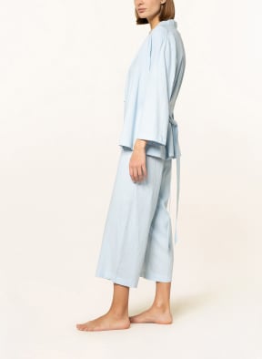 darling harbour Lounge pants with linen, Color: LIGHT BLUE (Image 1)
