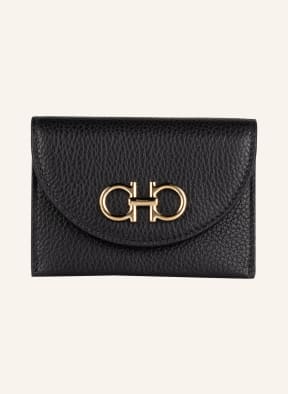 Salvatore Ferragamo Card holder GANCINO, Color: BLACK (Image 1)