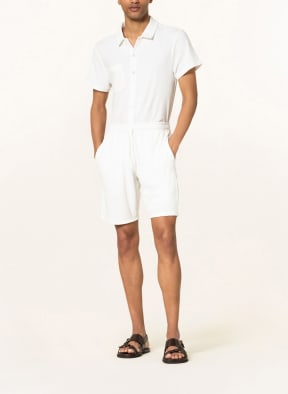 VILEBREQUIN Short-sleeved shirt slim fit in terry cloth, Color: WHITE (Image 1)