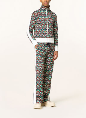 VALENTINO Sweat jacket with tuxedo stripes , Color: WHITE/ GREEN/ COGNAC (Image 1)