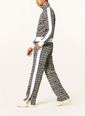 VALENTINO Trousers in jogger style with tuxedo stripes , Color: DARK BLUE/ LIGHT GREEN/ COGNAC (Image 1)