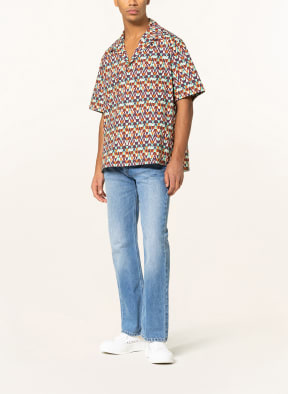 VALENTINO Resort shirt comfort fit, Color: LIGHT GREEN/ COGNAC/ DARK BLUE (Image 1)