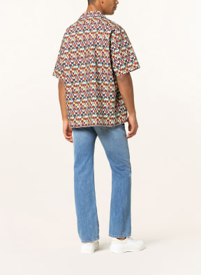 VALENTINO Resort shirt comfort fit, Color: LIGHT GREEN/ COGNAC/ DARK BLUE (Image 1)
