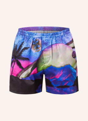 VALENTINO Shorts, Color: BLUE/ PINK/ OLIVE (Image 1)