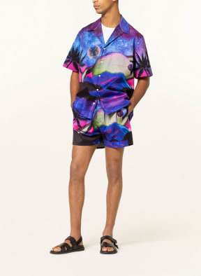 VALENTINO Shorts, Color: BLUE/ PINK/ OLIVE (Image 1)