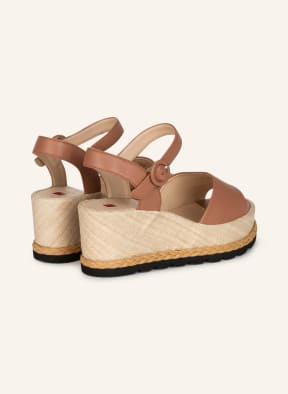 Högl Platform wedges DAWN, Color: COGNAC (Image 1)