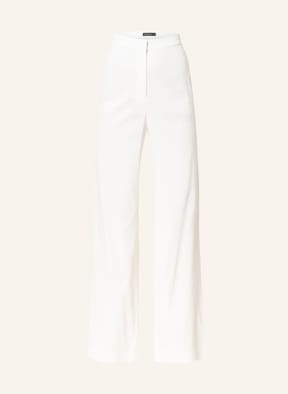 MARC CAIN Wide leg trousers with linen, Color: 110 off (Image 1)