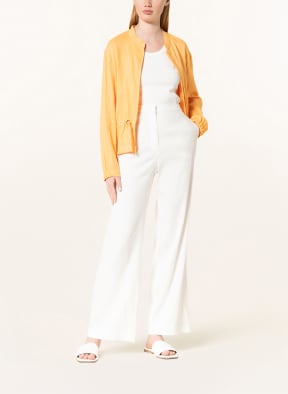 MARC CAIN Wide leg trousers with linen, Color: 110 off (Image 1)