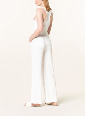MARC CAIN Wide leg trousers with linen, Color: 110 off (Image 1)