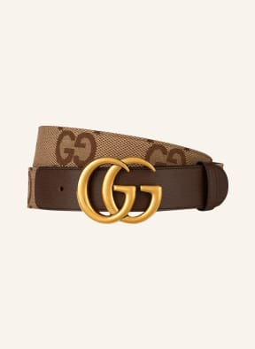 GUCCI Belt GG MARMONT, Color: 2572 CAMEL EBONY/NEW ACER (Image 1)