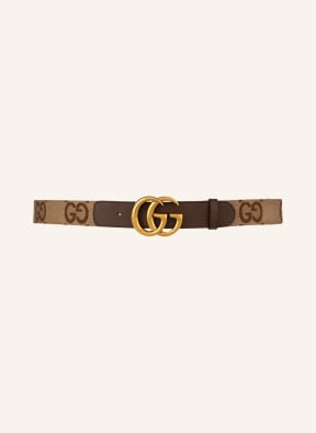 GUCCI Belt GG MARMONT, Color: 2572 CAMEL EBONY/NEW ACER (Image 1)