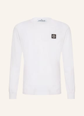 STONE ISLAND Tričko s dlouhým rukávem, Barva: BÍLÁ (Obrázek 1)