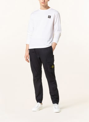 STONE ISLAND Tričko s dlouhým rukávem, Barva: BÍLÁ (Obrázek 1)