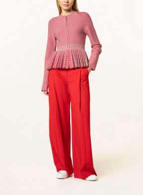 EMPORIO ARMANI Strickblazer, Farbe: ROT/ GRAU (Bild 1)
