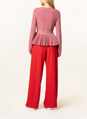 EMPORIO ARMANI Strickblazer, Farbe: ROT/ GRAU (Bild 1)
