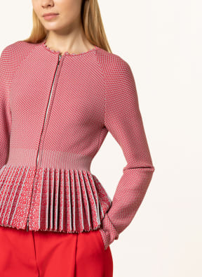 EMPORIO ARMANI Strickblazer, Farbe: ROT/ GRAU (Bild 1)