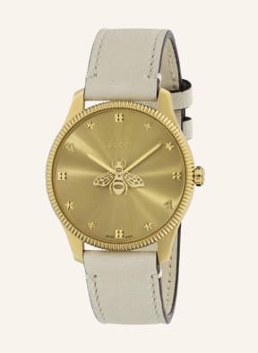 GUCCI Wristwatch G-TIMELESS, Color: CREAM/ GOLD (Image 1)