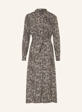 WHISTLES Shirt dress HEIDI, Color: BLACK/ TAUPE/ CREAM (Image 1)