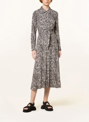 WHISTLES Shirt dress HEIDI, Color: BLACK/ TAUPE/ CREAM (Image 1)
