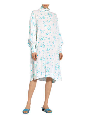 GANNI Oversized-Kleid, Farbe: WEISS/ HELLBLAU (Bild 1)