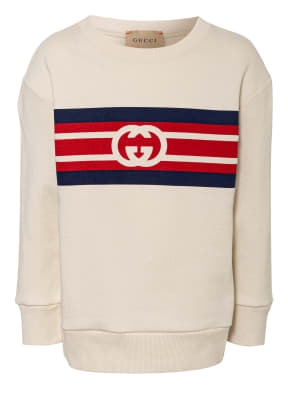 GUCCI Sweatshirt, Farbe: ECRU/ DUNKELBLAU/ ROT (Bild 1)