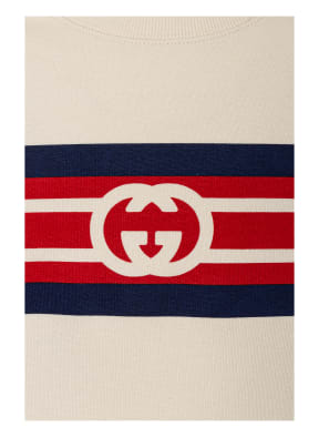 GUCCI Sweatshirt, Farbe: ECRU/ DUNKELBLAU/ ROT (Bild 1)