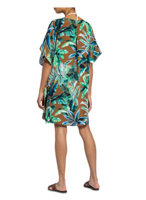 MARYAN MEHLHORN Kaftan HAVANA mit Seide, Farbe: COGNAC/ GRÜN/ BLAU (Bild 1)