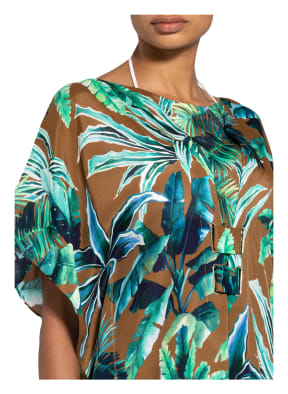 MARYAN MEHLHORN Kaftan HAVANA mit Seide, Farbe: COGNAC/ GRÜN/ BLAU (Bild 1)