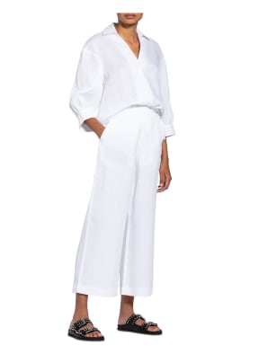 RAFFAELLO ROSSI Linen culottes ALBENA, Color: WHITE (Image 1)