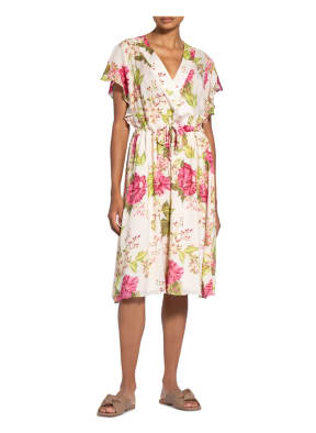 MOS MOSH Kleid TACY in Wickeloptik, Farbe: ECRU/ ROSA/ PINK (Bild 1)