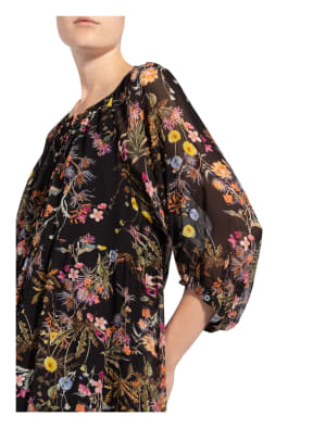 DRYKORN Kleid JOYEE mit 3/4-Arm, Farbe: SCHWARZ/ ORANGE/ ROSA (Bild 1)