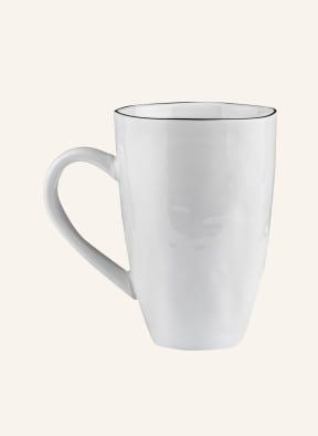 BROSTE COPENHAGEN 4er-Set Henkelbecher SALT, Farbe: WEISS/ SCHWARZ (Bild 1)