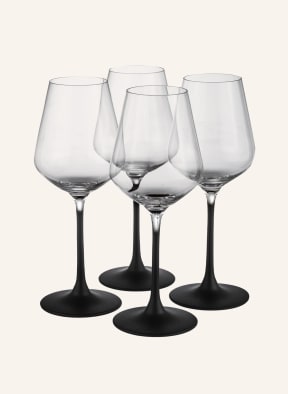 Villeroy & Boch 4er-Set Weingläser MANUFACTURE ROCK, Farbe: SCHWARZ/ WEISS (Bild 1)