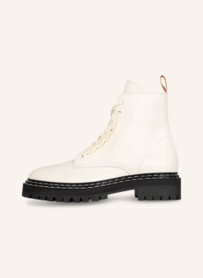 Proenza Schouler Schnürboots LUC SOLE, Farbe: WEISS (Bild 1)