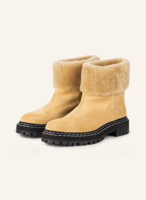 Proenza Schouler Plateau-Boots LUG SOLE, Farbe: CAMEL (Bild 1)