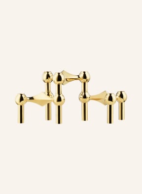 STOFF NAGEL 3er-Set Kerzenhalter STOFF NAGEL, Farbe: GOLD (Bild 1)
