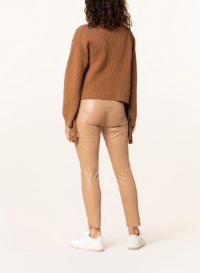 MRS & HUGS 7/8-Leggings in Lederoptik, Farbe: COGNAC (Bild 1)