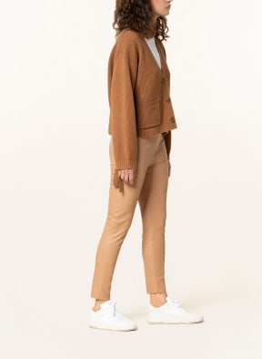 MRS & HUGS 7/8-Leggings in Lederoptik, Farbe: COGNAC (Bild 1)