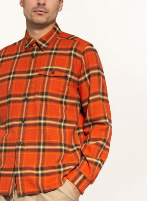 patagonia Outdoor-Hemd FJOERD, Farbe: ORANGE/ SCHWARZ/ GELB (Bild 1)