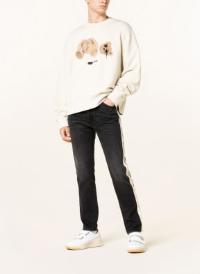 Palm Angels Jeans Slim Fit mit Galonstreifen, Farbe: BLACK WHITE (Bild 1)