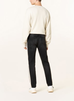 Palm Angels Jeans Slim Fit mit Galonstreifen, Farbe: BLACK WHITE (Bild 1)